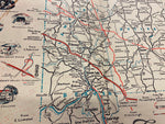 1952 Tri County Expedition Map Lawrence country butler Beaver Pa Advertising!