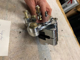 4 piston Brake Caliper Harley dyna Softail Sportster 00^ chrome w Mount chopper