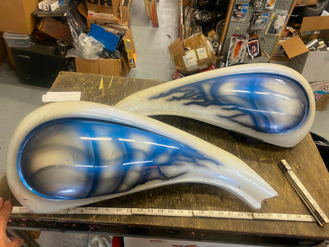 Slip on Stretched GAs Tank Covers Harley Touring Flh Street Road Glide Bagger