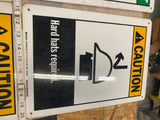 Safety Work Signs Lot Hearing Goggles Hard hats Slippery Floor 20" Factory Store