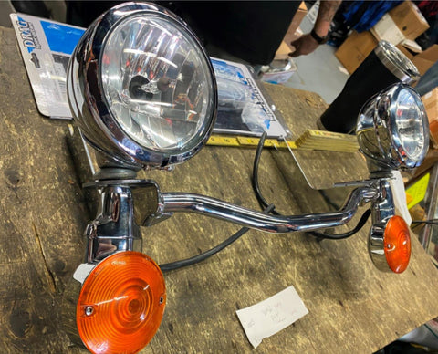 Passing Lamps Spotlight assy Harley Touring FLH Ultra Classic Glide Evo Twin cam