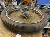 Old Skool Chopper Stopper Front Wheel 19" Mini Brake Drum 70's Springer Harley