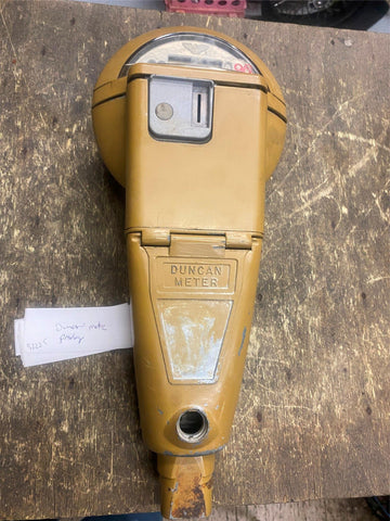 Vtg Duncan Parking Meter 2 hour Garage Service Station Man Cave Decor Oil Gas co