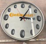 Continental Tire Wall Clock Advertising Auto Truck Motorcycle 14" Gas OIl Petrol