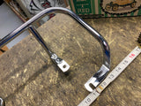 NOS OEM Harley K model Sportster Buddy Seat Grab Rail Trim Chrome 1952-1956
