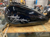 Vivid Black Harley Superglide Gas Fuel tank FXD EVO TWIN CAM Oem Very Nice!