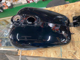Vivid Black Harley Superglide Gas Fuel tank FXD EVO TWIN CAM Oem Very Nice!