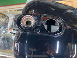 Vivid Black Harley Superglide Gas Fuel tank FXD EVO TWIN CAM Oem Very Nice!
