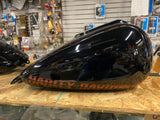 Vivid Black Harley FXR Gas Fuel tank Center fill Chopped custom Graphix Paint!