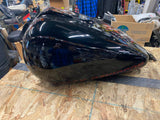 Vivid Black Harley FXR Gas Fuel tank Center fill Chopped custom Graphix Paint!