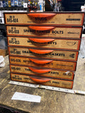 Dorman Parts Bins Drawers Organizer Vtg Auto Parts Service Station OIl Gas Truck