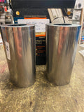OEM Harley Davidson Front Fork Slider Covers Tins Bells FLH Heritage Glide T/O