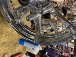 Chrome Front CVO harley splicer Mag wheel Dual Disc Touring FLH Glide 3x17 7 Spo