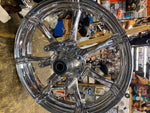 Chrome Front CVO harley splicer Mag wheel Dual Disc Touring FLH Glide 3x17 7 Spo