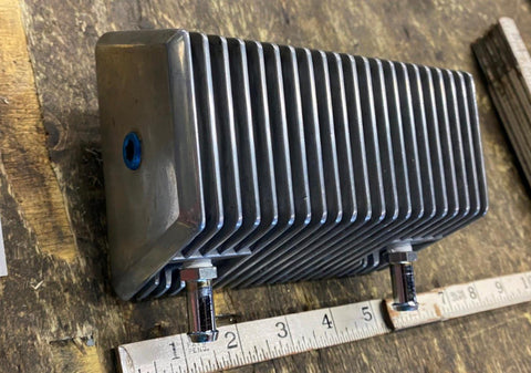 Vtg Old Skool OIl Cooler Filter Harley Chopper Jammer Panhead Shovelhead Sportst