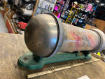 Vtg Kochs Glass Aluminum Rotating Light up Barber Pole Light 1920's Orig Antique