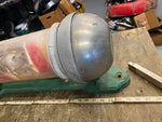 Vtg Kochs Glass Aluminum Rotating Light up Barber Pole Light 1920's Orig Antique