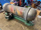 Vtg Kochs Glass Aluminum Rotating Light up Barber Pole Light 1920's Orig Antique