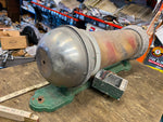 Vtg Kochs Glass Aluminum Rotating Light up Barber Pole Light 1920's Orig Antique