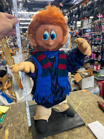 Vtg 24" Mechanical Doll Troll Elf Rudolph Movie Christmas Display Store Macys?