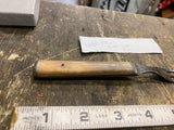 Antique Civil War Period Utensil 3-Tine Fork Bone Handle Flatware Pewter 1860's