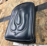 Flame Stitch Sissybar Passenger Backrest Pad Harley Softail Shovelhead Sportster