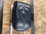 Flame Stitch Sissybar Passenger Backrest Pad Harley Softail Shovelhead Sportster