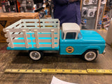 Vtg Nylint 4500 Ford Logo Ranch Truck Stake Bed Pickup Tin Toy Orig Box Minty!