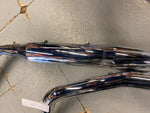 2000^ Stock Exhaust Harley Softail OEM Heritage Fatboy Mufflers heat shields mou