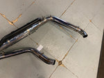 2000^ Stock Exhaust Harley Softail OEM Heritage Fatboy Mufflers heat shields mou