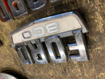 Ford 800 Emblems Badges Truck Tractor Vtg Hood Fender 1970's OEM Trim Medallion