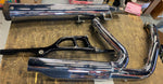 2 into 1 Dyna Switchback Exhaust Screamin Eagle Supertrap Muffler Harley FLD