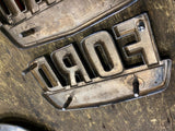 Ford 800 Emblems Badges Truck Tractor Vtg Hood Fender 1970's OEM Trim Medallion