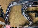 2 into 1 Dyna Switchback Exhaust Screamin Eagle Supertrap Muffler Harley FLD