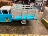 Vtg Nylint 4500 Ford Logo Ranch Truck Stake Bed Pickup Tin Toy Orig Box Minty!