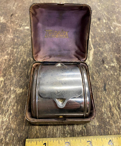 Vtg 20's Twinplex Stropper Double Edge Razor Blade Sharpener W Case Shaving Acc!