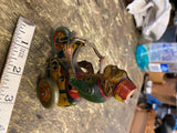 Vtg Wind up Tin Toy Monkey Germany U.S Zone 50's Tricycle Mechanical Arnold Cycl