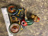 Vtg Wind up Tin Toy Monkey Germany U.S Zone 50's Tricycle Mechanical Arnold Cycl