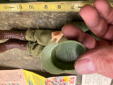 Vtg 1964 GI Joe Hasbro Marine Scar Face Orig Box Dog Tag 7500 Action Figure Brow