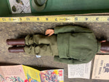 Vtg 1964 GI Joe Hasbro Marine Scar Face Orig Box Dog Tag 7500 Action Figure Brow