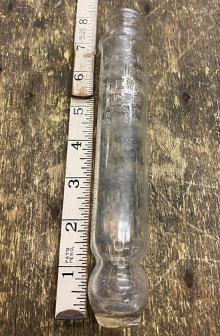 Dr S.H Thompson Sterile Tube-Toothbrush Package Glass Antique 1922 Medical Docto