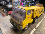 Vtg Tonka Toy Truck 60's Gas Turbine Car Hauler Transportser Carrier Yellow