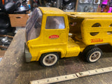 Vtg Tonka Toy Truck 60's Gas Turbine Car Hauler Transportser Carrier Yellow