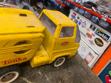 Vtg Tonka Toy Truck 60's Gas Turbine Car Hauler Transportser Carrier Yellow