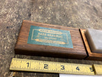 Norton Abrasives Hard Arkansas Oilstone Vtg Behr NY Sharpening Straight Razor