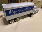 RARE VTG 1960's STRUCTO FORD KROGER TIN TOY SEMI STEEL TRUCK PRIVATE LABEL 23"