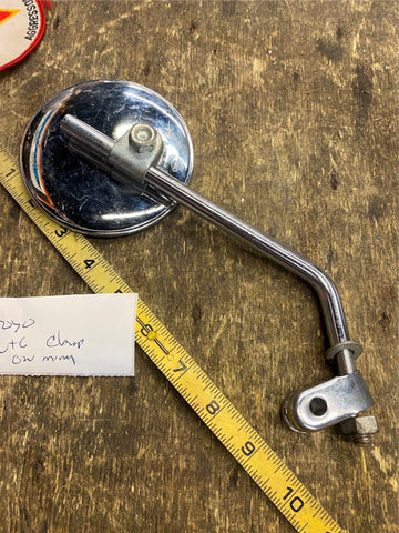 Vtg Toyo Mirror Clamp On Motorcycle CB Honda Suzuki Yamaha 70's Japan Kawasaki