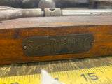 Vtg Tools Sears Roebuck Invincible Screw Plate tap die set Large Wood Case 1902!