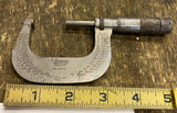 Vtg Lufkin 1622 Outside Micrometer 1-2" USA Tools Machinist Mechanic Die
