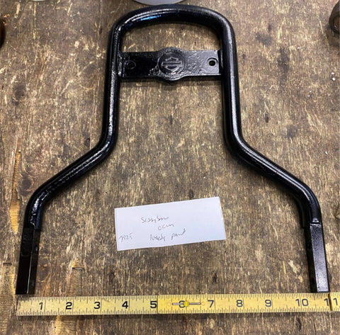 Round stock sissybar Upright Backrest Harley OEM Softail Heritage dyna Fatboy Bl